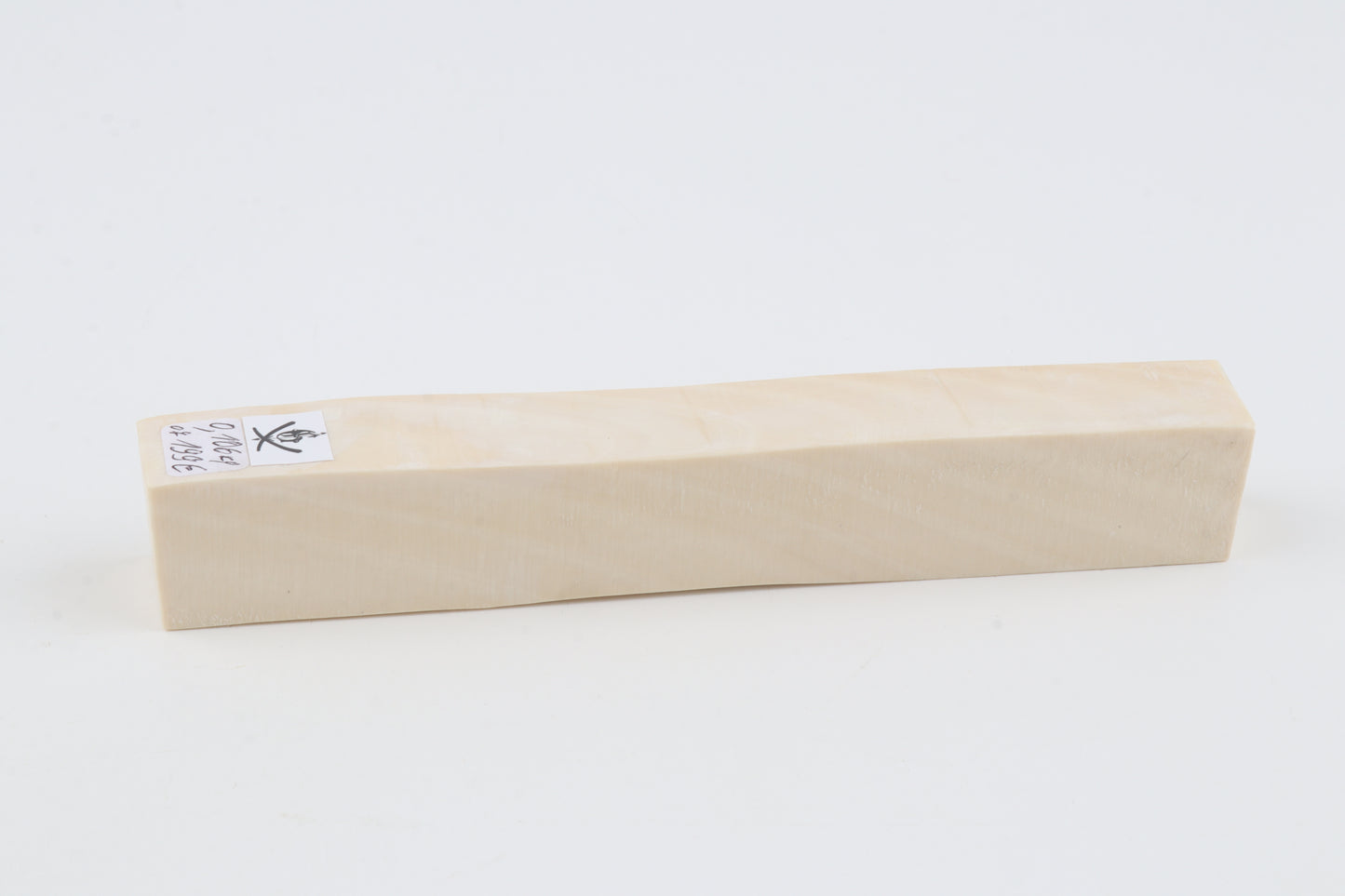 White mammoth ivory segment