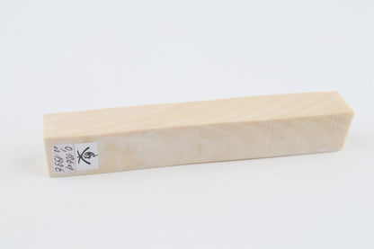 White mammoth ivory segment