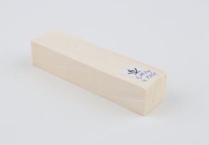 White mammoth ivory segment