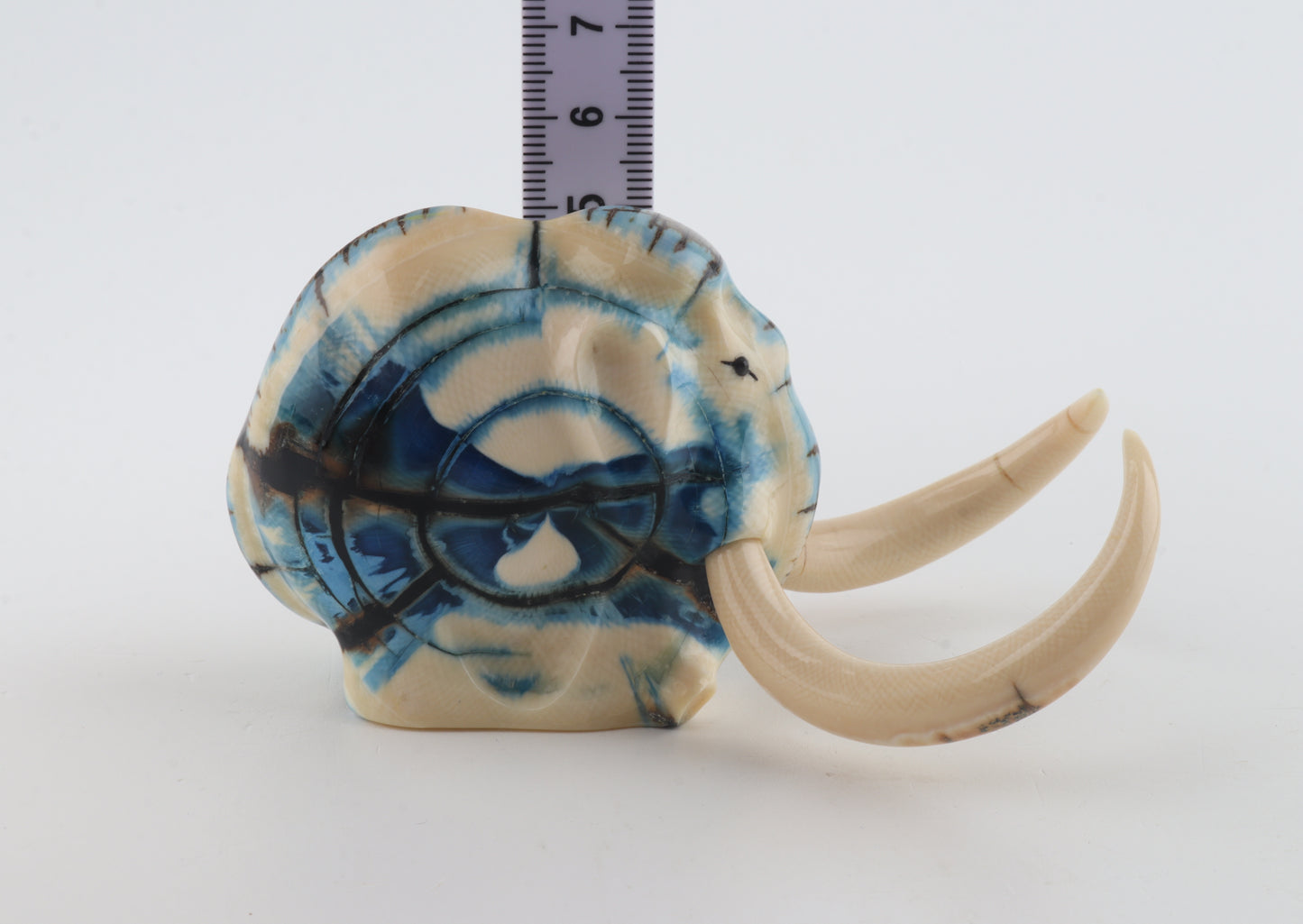 Carved woolly mammoth figurine