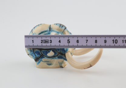 Carved woolly mammoth figurine