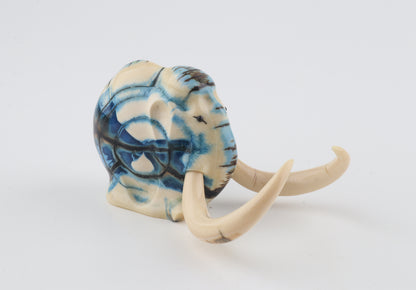 Carved woolly mammoth figurine