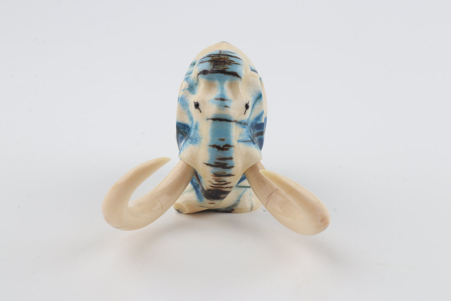 Carved woolly mammoth figurine