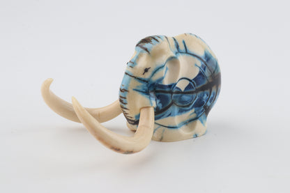 Carved woolly mammoth figurine