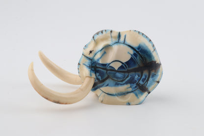 Carved woolly mammoth figurine