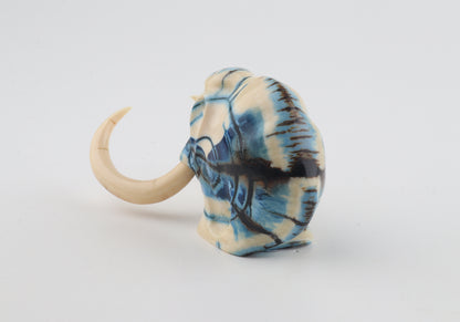 Carved woolly mammoth figurine