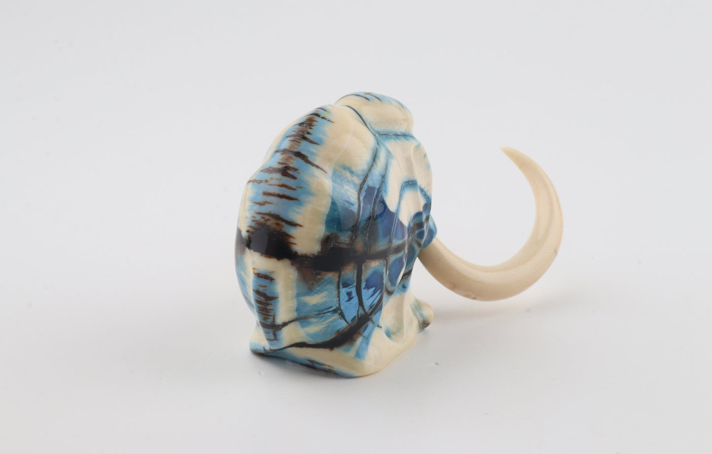 Carved woolly mammoth figurine