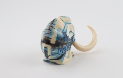 Carved woolly mammoth figurine