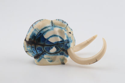 Carved woolly mammoth figurine