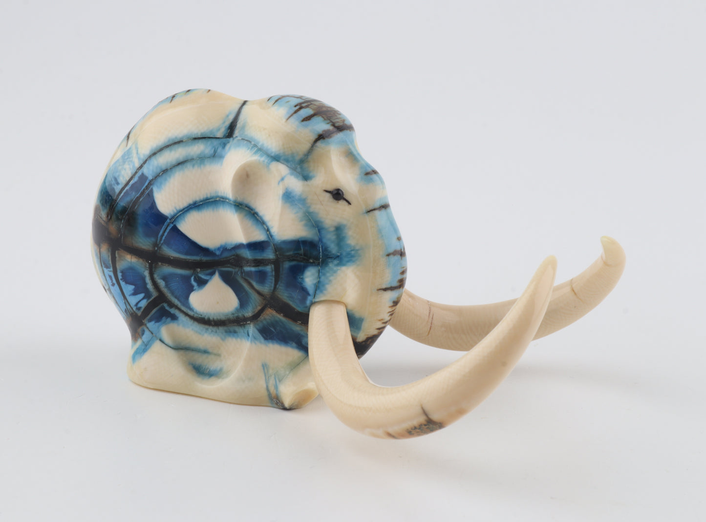 Carved woolly mammoth figurine