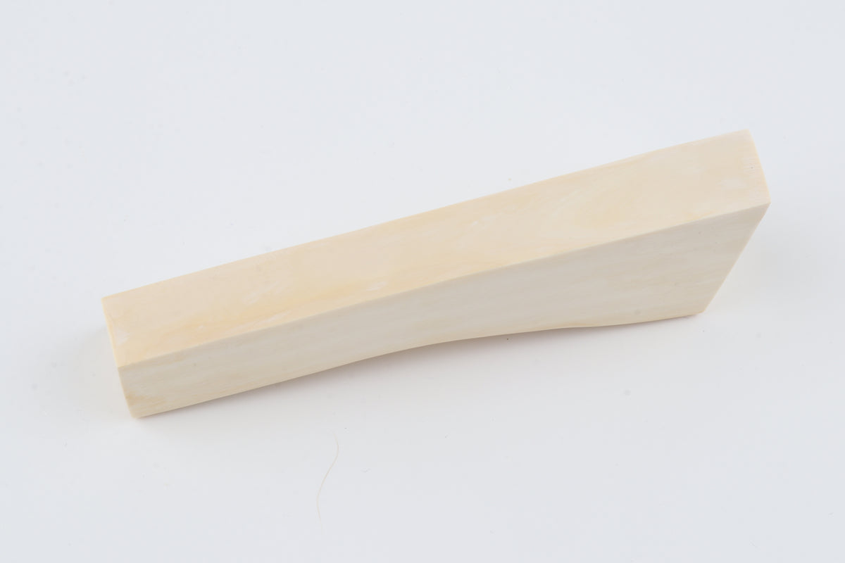 White mammoth ivory segment