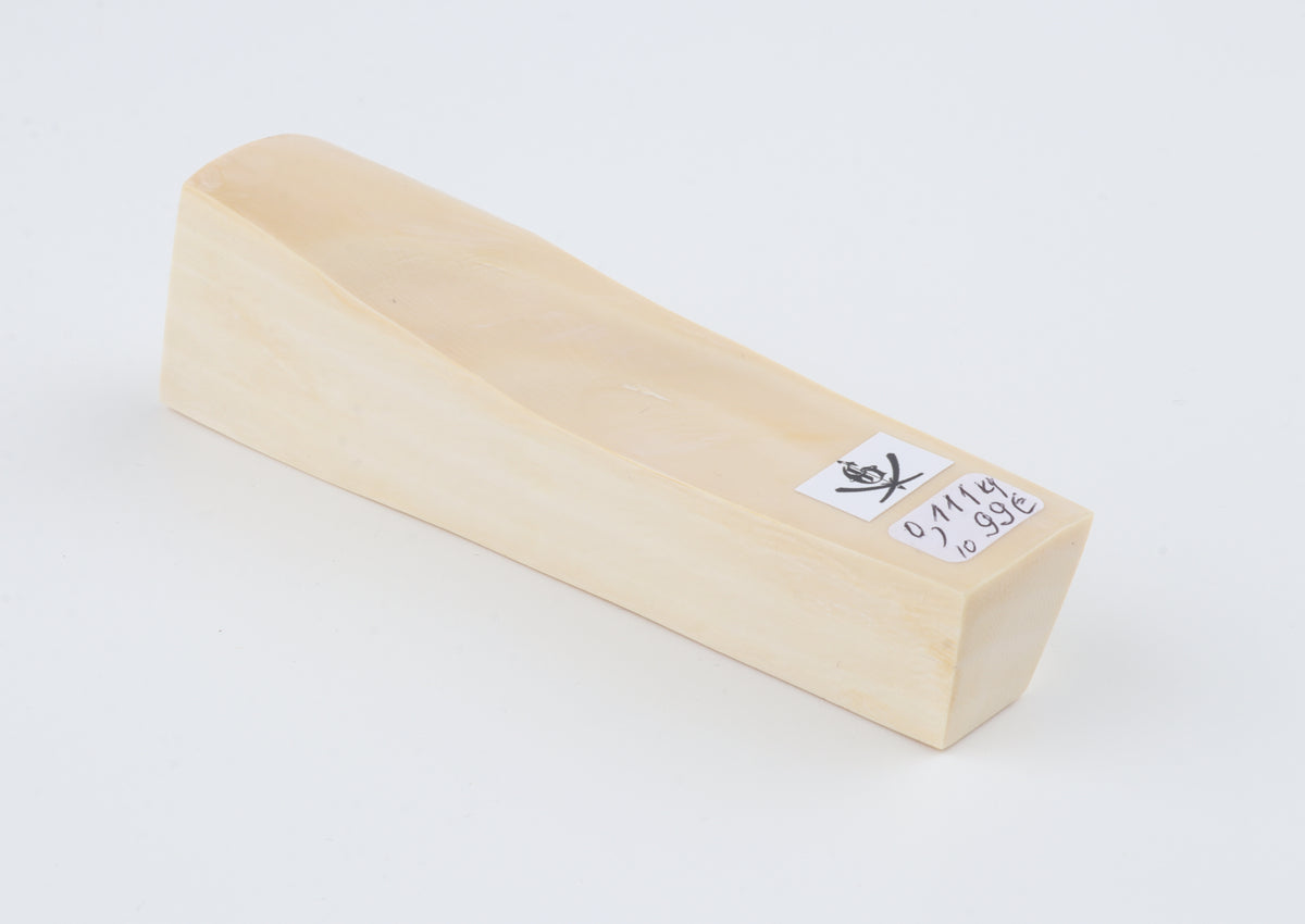 White mammoth ivory segment