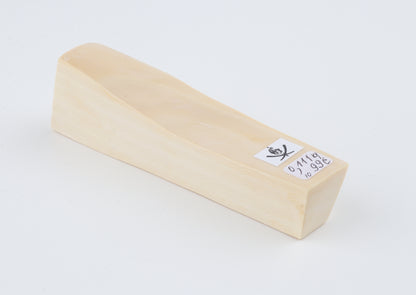 White mammoth ivory segment
