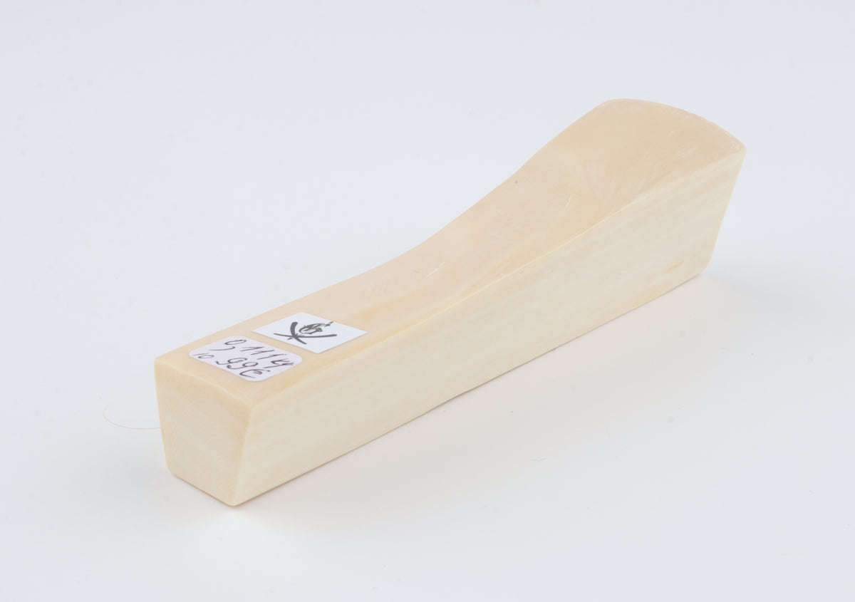 White mammoth ivory segment