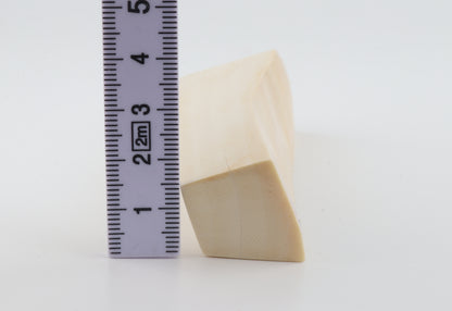 White mammoth ivory segment