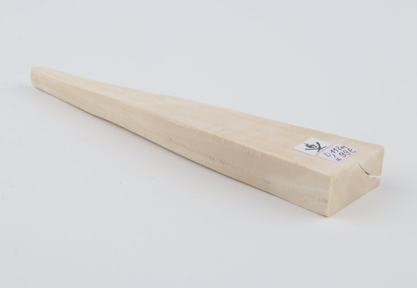 White mammoth ivory segment