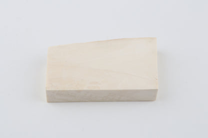 White mammoth ivory segment