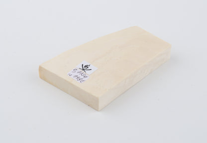 White mammoth ivory segment