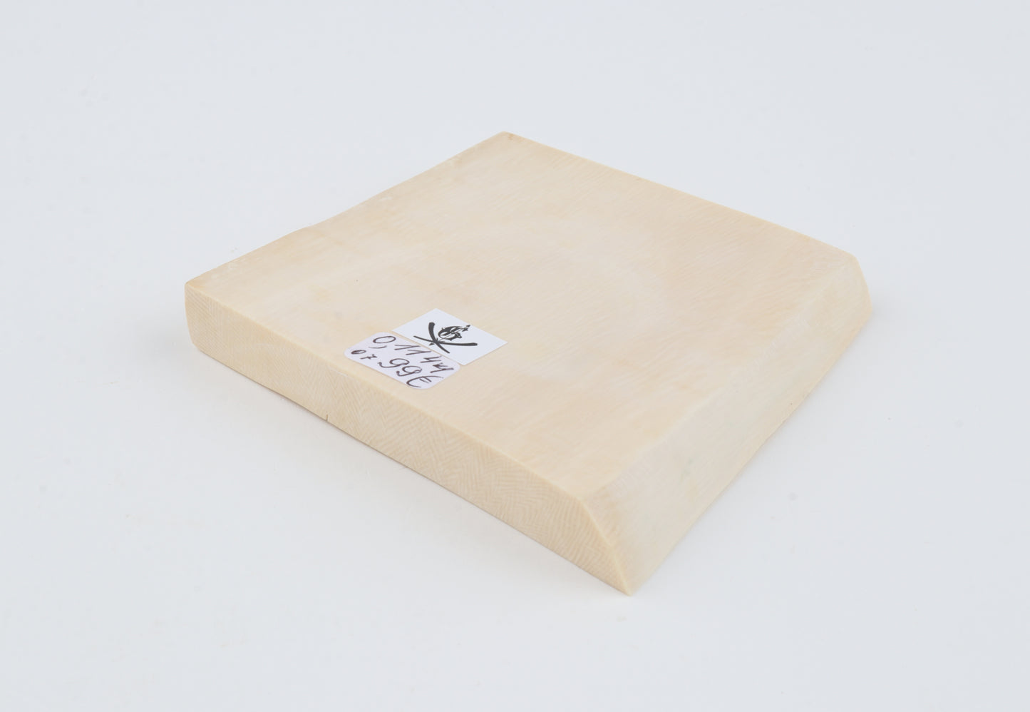 White mammoth ivory segment