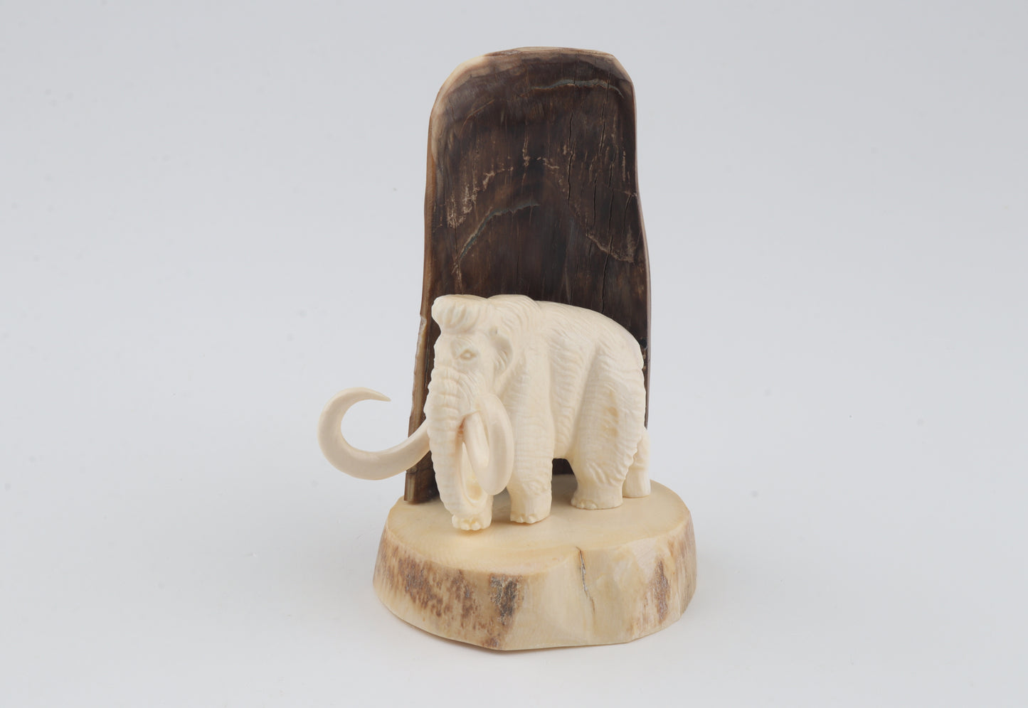 Carved woolly mammoth ivory figurine