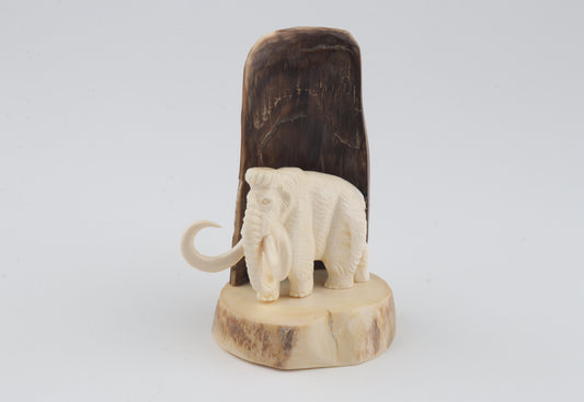 Carved woolly mammoth ivory figurine