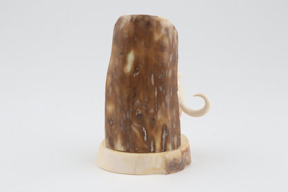Carved woolly mammoth ivory figurine
