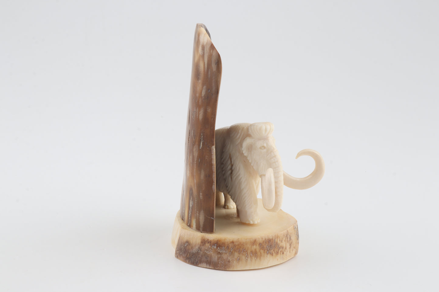 Carved woolly mammoth ivory figurine
