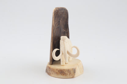 Carved woolly mammoth ivory figurine