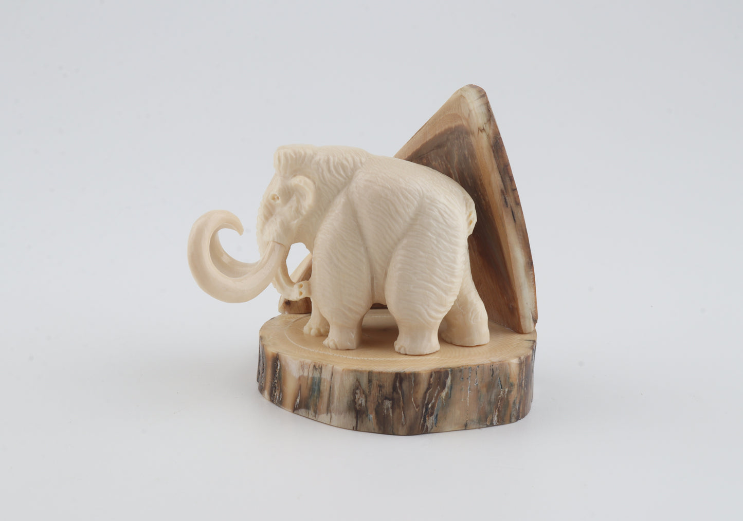 Carved woolly mammoth figurine