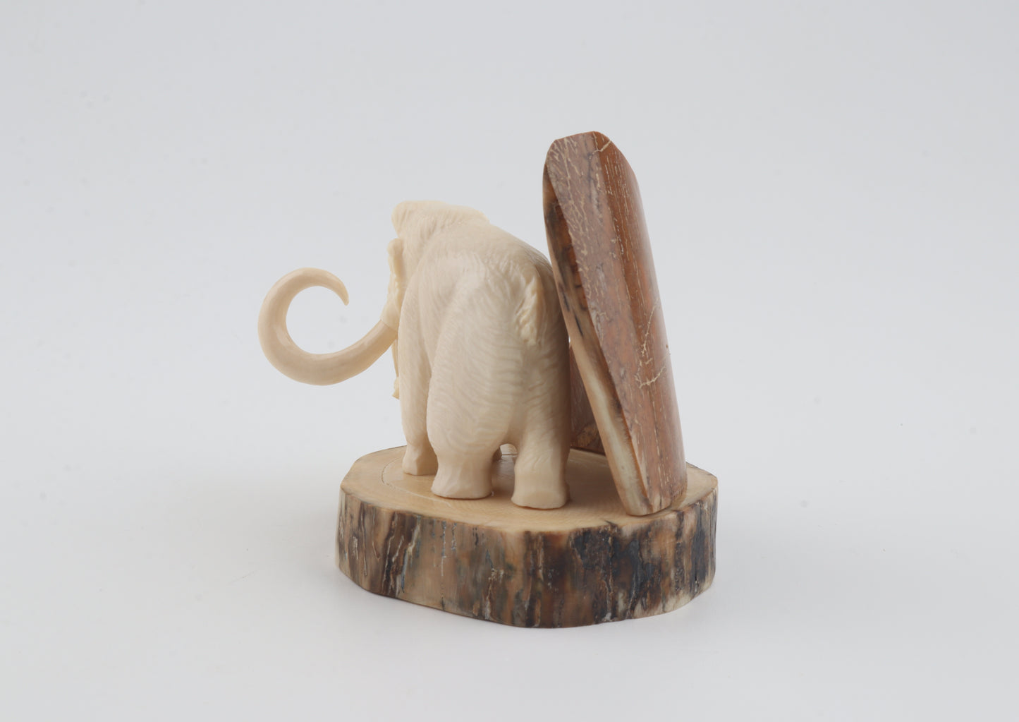 Carved woolly mammoth figurine