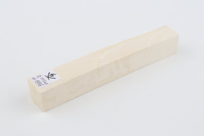 White mammoth ivory segment