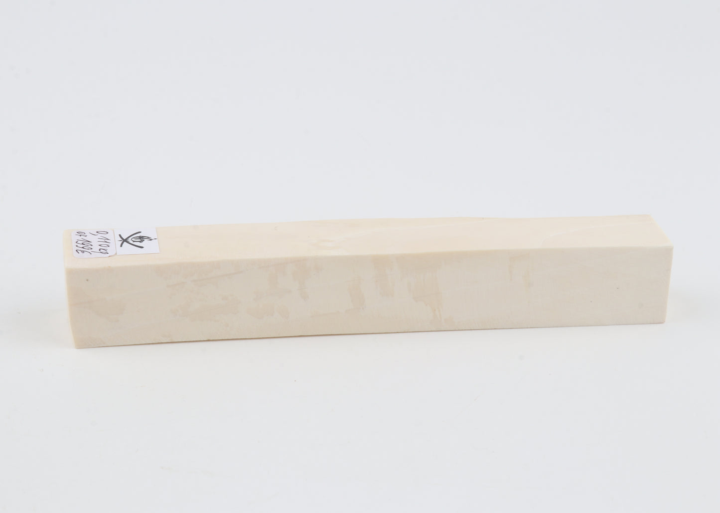 White mammoth ivory segment