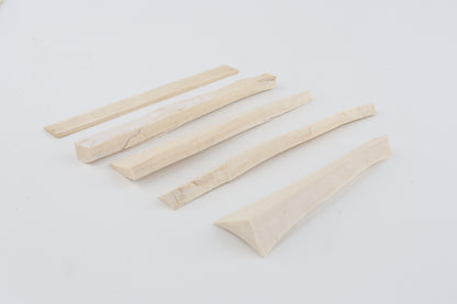 White mammoth ivory pieces
