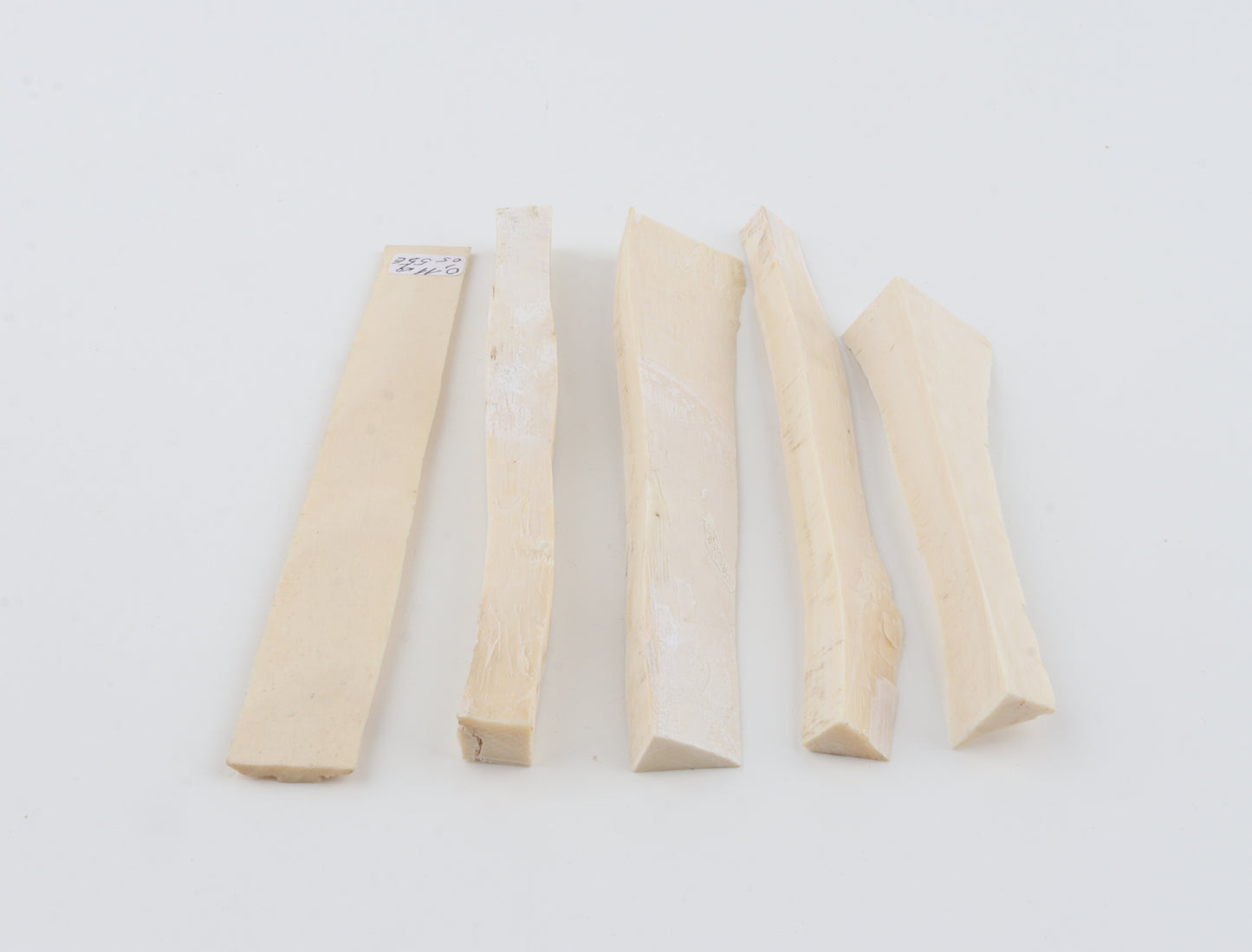 White mammoth ivory pieces