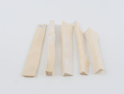 White mammoth ivory pieces