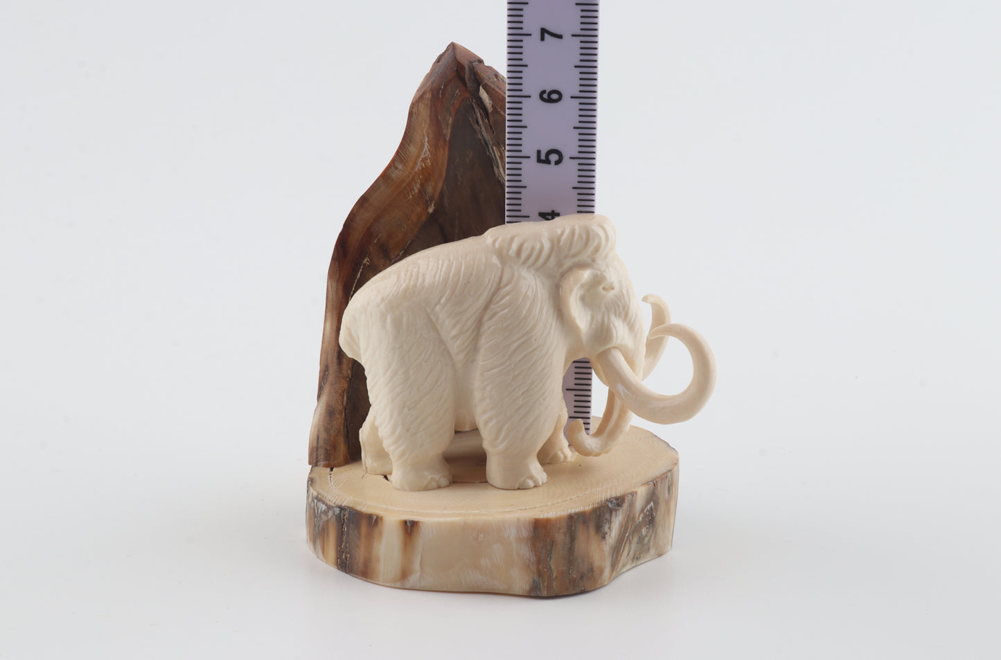 Carved woolly mammoth figurine
