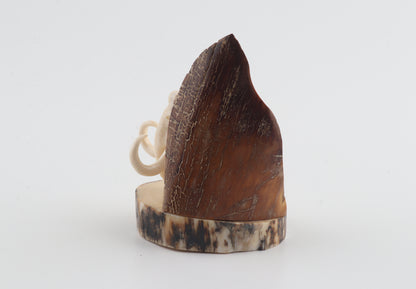 Carved woolly mammoth figurine