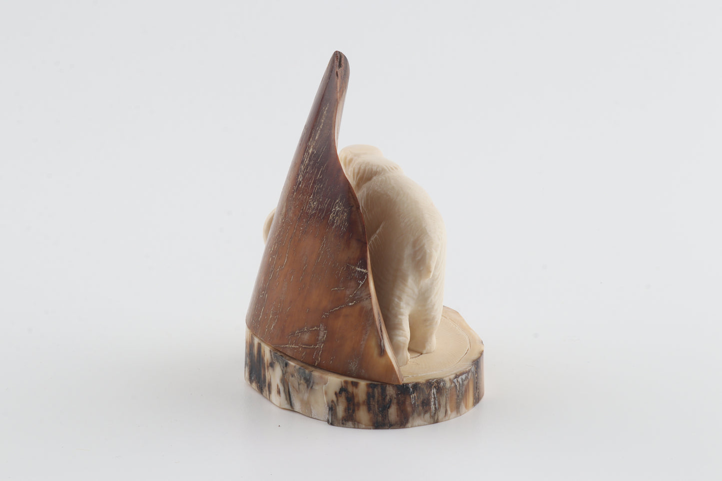 Carved woolly mammoth figurine