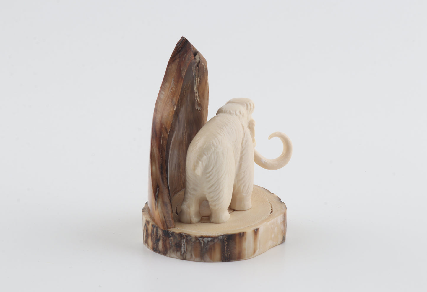 Carved woolly mammoth figurine