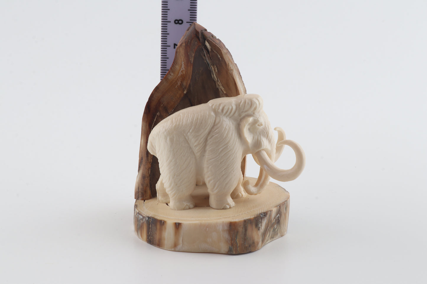 Carved woolly mammoth figurine