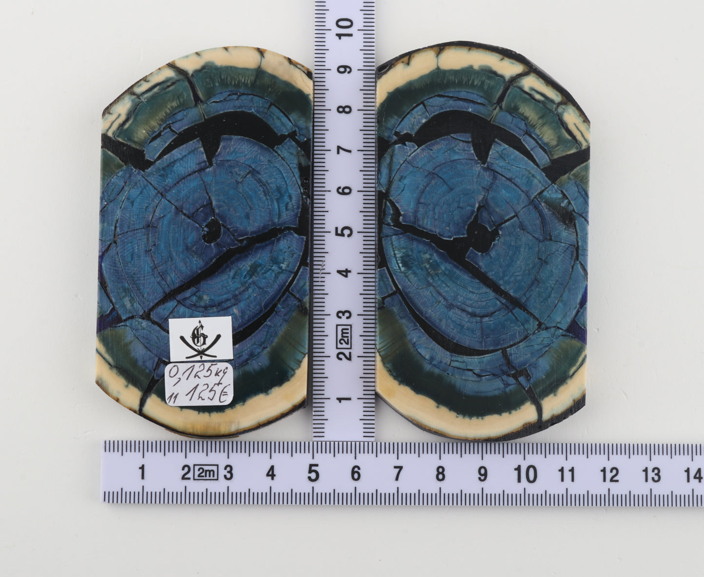 Stabilized mammoth ivory scales