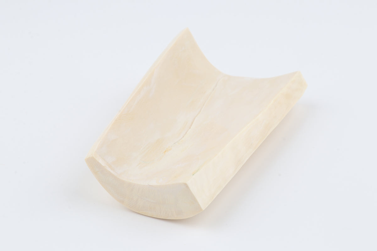 White mammoth ivory segment