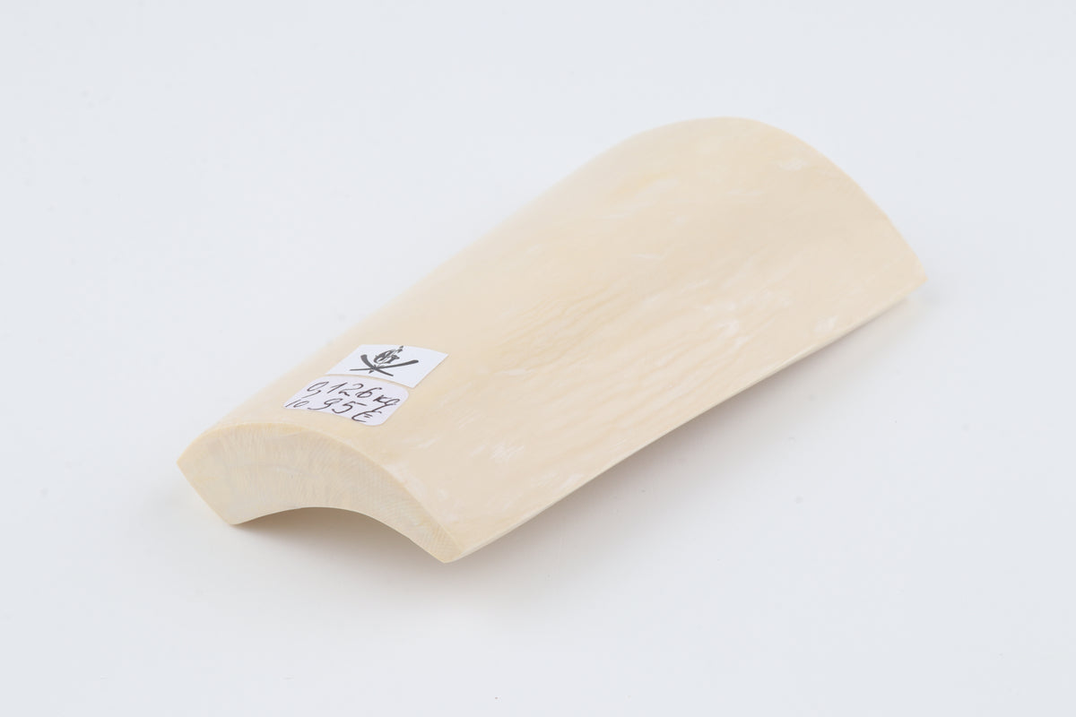 White mammoth ivory segment