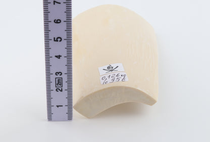 White mammoth ivory segment