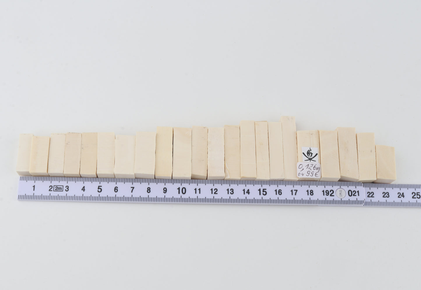Natural mammoth ivory pieces