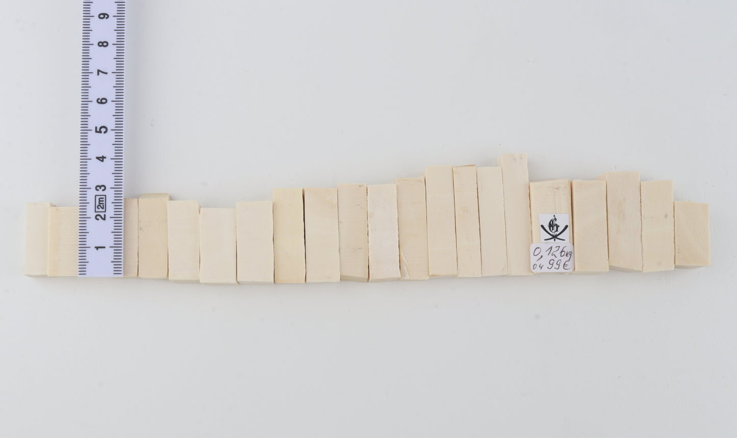 Natural mammoth ivory pieces