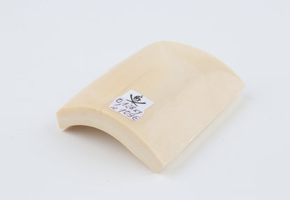 White mammoth ivory segment