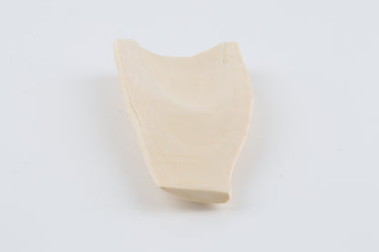 White mammoth ivory piece