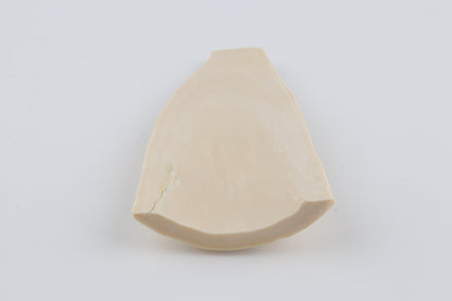 White mammoth ivory piece