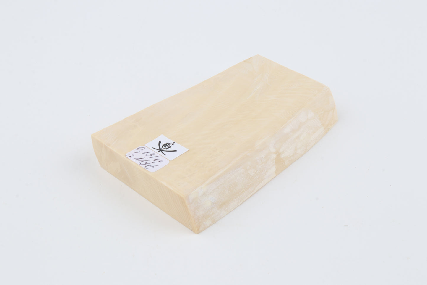 White mammoth ivory segment